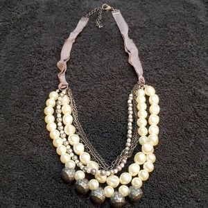 Pearl costume necklace